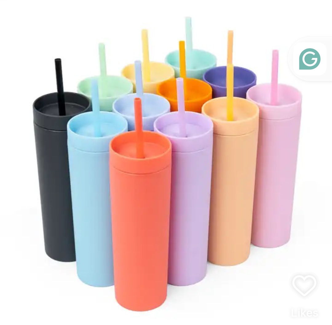 Plastic Skinny Tumbler  3