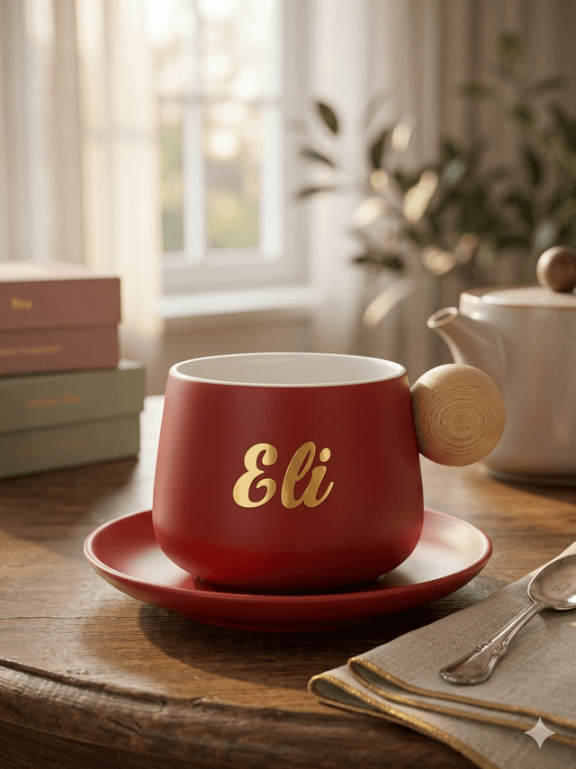 Personalised Tea Cup & Saucer 